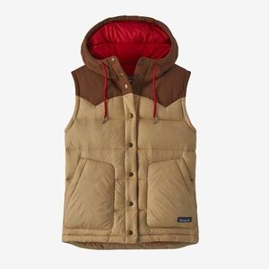 Patagonia Women's Bivy Hooded Vest Size Medium Tinamou Tan